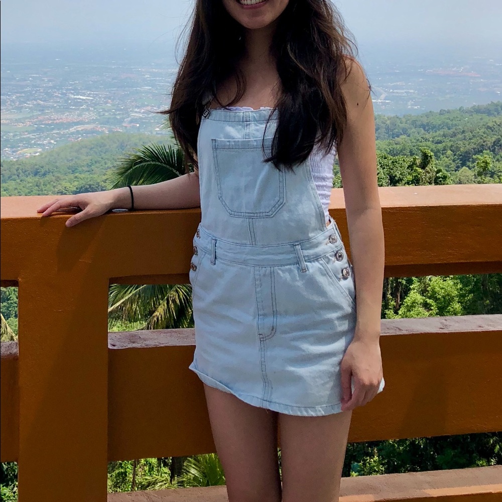 Forever 21 Light Blue Denim Mini Dress